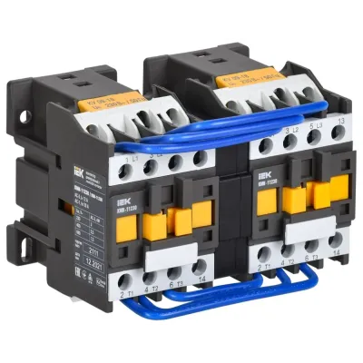 Контактор КМИ-11230 реверс 12А 230В/АС3 2NO