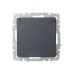 BRITE Розетка 1-местная с заземлением с защитными шторками и крышкой 16А IP20 РСбш10-3-БрГ графит
