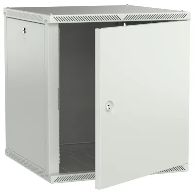 LINEA W Шкаф настенный 12U 600х600мм дверь металл серый 2.0
