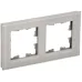 BRITE Рамка 2 -местная РУ-2-2-БрД стекло дымчатый BRITE Рамка 2 -местная РУ-2-2-БрД стекло дымчатый