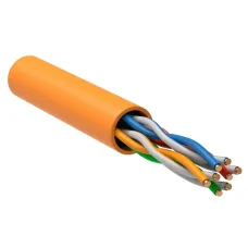 Витая пара U/UTP кат 5E 4х2х24AWG solid LSZH нг(А)-HF оранжевый РФ/Т