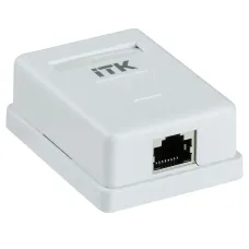 ITK Настенная инф. розетка RJ45 кат. 6 FTP 1-порт