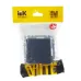 BRITE Розетка 1-местная с заземлением с защитными шторками и крышкой 16А IP44 РСбш10-3-44-БрМ маренго