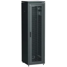 ITK Шкаф сетевой 19'' LINEA N 38U 600х800 мм перфорированная передняя дверь черный