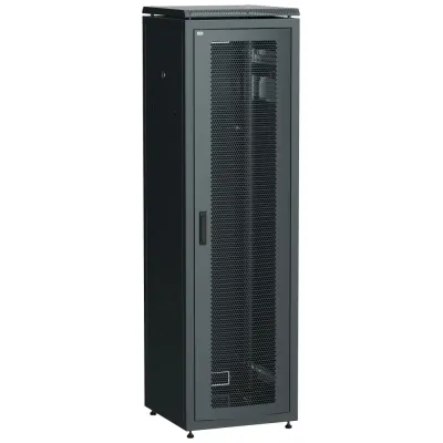 ITK Шкаф сетевой 19'' LINEA N 38U 600х800 мм перфорированная передняя дверь черный