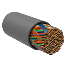 ITK Кабель связи витая пара U/UTP, кат.5E 10х2х24AWG solid, PVC, 305м, серый