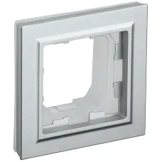 BRITE Рамка 1-местная IP44 РУ-1-БрА-44 алюминий