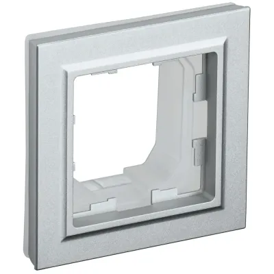 BRITE Рамка 1-местная IP44 РУ-1-БрА-44 алюминий