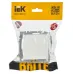 BRITE Розетка 1-местная с заземлением с защитными шторками и крышкой 16А IP44 РСбш10-3-44-БрБ белый
