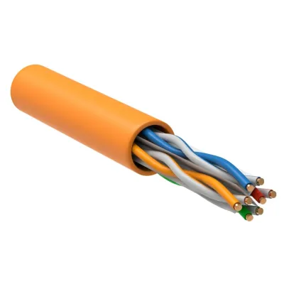 Витая пара U/UTP 6 4х2х23AWG LSZH оранжевый (305м) РФ/Т