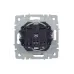 BRITE Розетка 1-местная с заземлением с защитными шторками и крышкой 16А IP44 РСбш10-3-44-БрГ графит