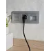 BRITE Розетка USB A+A 5В 3,1А РЮ10-1-БрА алюминий