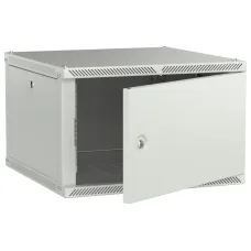 LINEA W Шкаф настенный 6U 600х600мм дверь металл серый 2.0