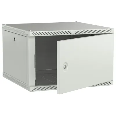 LINEA W Шкаф настенный 6U 600х600мм дверь металл серый 2.0
