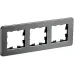 BRITE Рамка 3-местная РУ-3-1-Бр металл титан RE BRITE Рамка 3-местная РУ-3-1-Бр металл титан RE