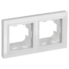 BRITE Рамка 2-местная IP44 РУ-2-БрБ-44 белый