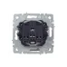BRITE Розетка 1-местная с заземлением с защитными шторками и крышкой 16А IP44 РСбш10-3-44-БрЧ черный