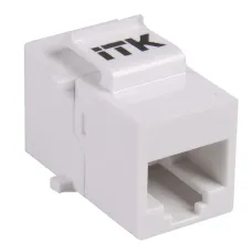 ITK Проходной адаптер кат.5E UTP, RJ45-RJ45, тип Keystone Jack