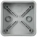 Коробка расп. КМ42435 о/п 80х80х40мм IP67 8 вв. серая IEK