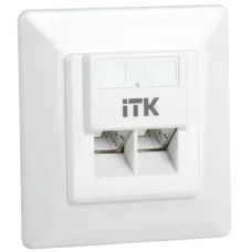 Внутренняя информационная розетка RJ45 кат.5E FTP 2 порта