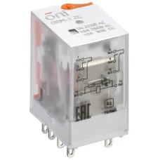 Реле интерфейсное ORM-1 2C 220В AC со светодиодом и тестовой кнопкой