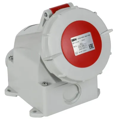 Розетка стационарная ССИ-1152 16А-6ч 380В 3P+PE+N IP67