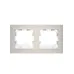 BRITE Рамка 2-местная IP44 РУ-2-БрЖ-44 жемчуг