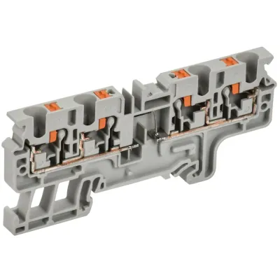 ARMAFIX Колодка клеммная CP4/4(E)D1 4х-проводная Push In с встроенным диодом IEK