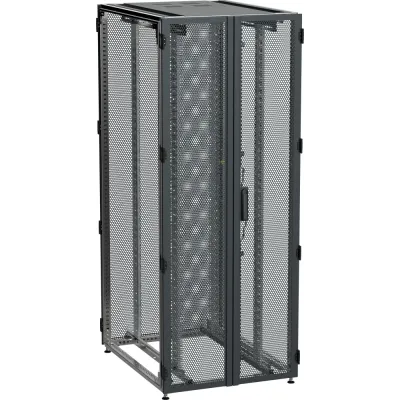 by ZPAS Шкаф серверный 19'' 47U 800х1000 двухстворчатые перфорированные двери черный РФ
