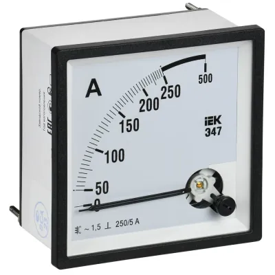 Амперметр Э47 250/5А класс точности 1,5 96х96мм