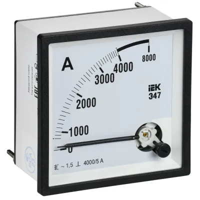 Амперметр Э47 4000/5А класс точности 1,5 96х96мм