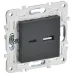 SKANDY Розетка USB A+C 18Вт SK-R13T титан
