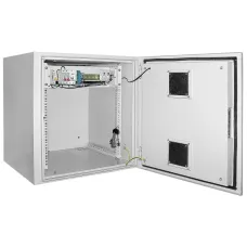 ITK Шкаф уличный 19'' 12U 650x600, IP55 металл дверь, серый