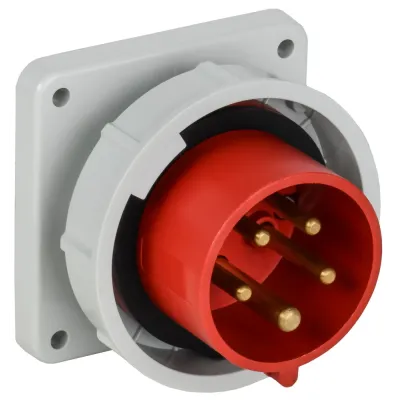 Вилка встраиваемая ССИ-3252 32А-6ч 380В 3P+PE+N IP67
