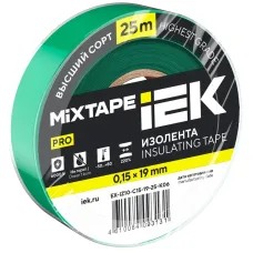 MIXTAPE PRO Изолента 0,15х19мм зеленая 25м