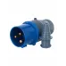 Вилка переносная ССИ-013 2Р+РЕ 16А 200-250В IP44 IEK