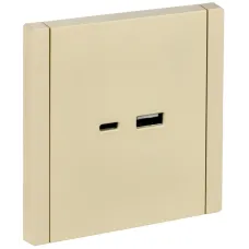 FORTE&PIANO Розетка USB A+C 18Вт FP451 ваниль