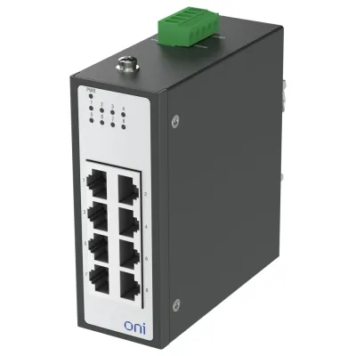Коммутатор промышленный неуправляемый ISU-430 Ethernet 8 портов 10/100BaseT разъем RJ45 24В AC/12/24/48В DC с резервированием