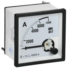 Амперметр Э47 6000/5А класс точности 1,5 72х72мм
