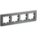 BRITE Рамка 4-местная РУ-4-1-Бр металл титан RE BRITE Рамка 4-местная РУ-4-1-Бр металл титан RE