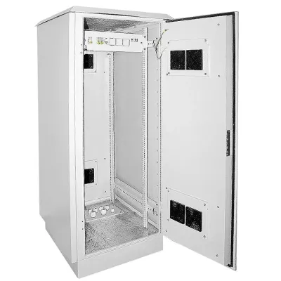 ITK Шкаф уличный 19'' 24U 720x860, IP55 металл двери, серый