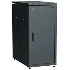 ITK Шкаф сетевой 19'' LINEA N 28U 600х1000 мм металлическая передняя дверь черный