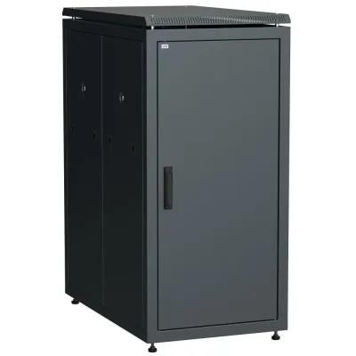 ITK Шкаф сетевой 19'' LINEA N 18U 600х1000 мм металлическая передняя дверь черный