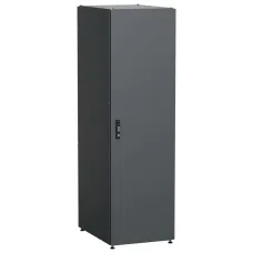 Шкаф серверный 19'' 42U 600х800мм одностворчатые глухие двери IP54 черный РФ