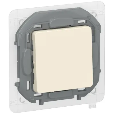 IEKINSPIRIA Переключатель 1-клавишный схема 6 10АХ IP44 безвинтовые зажимы 6736711 слоновая кость