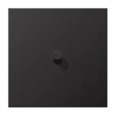 Плата центральная для выключателей, 1 пост, 1 тумблер, конус, металл, dark, LS1912