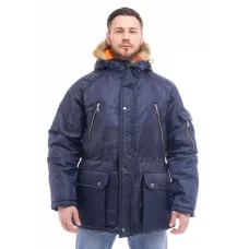 Куртка утеплённая мужская АЛЯСКА цв. синий 52-54 104-108/182-188
