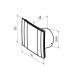 Вентилятор Ametist 100 gloss black