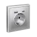 ARTGALLERY розетка 16А с 2 USB A+C, 5В/2,4А/3,0А, 2х5В/1,5А, механизм, алюминий