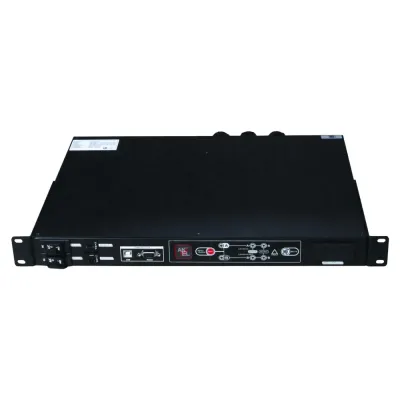 Система автоматического переключения ATS30R-v1, исполнение Rack 1U (230 В, 30 А, вход: 2хКлеммная колодка, выход: 8хC13+1хС19+1хКлеммная колодка)